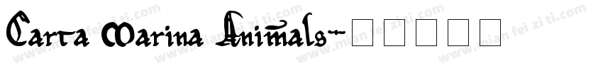 Carta Marina Animals字体转换